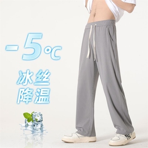 2025年夏季薄款冰丝休闲速干运动直筒西装裤M-4XL-6026-特P32图片