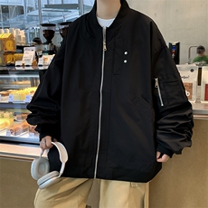 秋款男立领飞行员夹克休闲冲锋工装拉链休闲外套JK887P65，男装夹克，星座1013-1