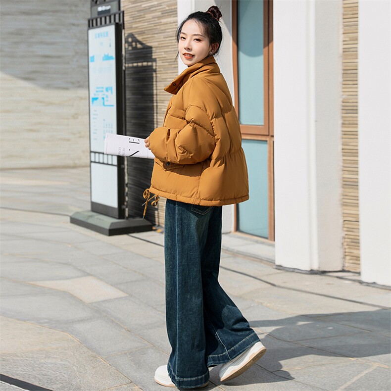 2024冬装新款时尚短款立领羽绒服,女装羽绒服,梦芯尔