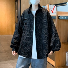 春秋高级感衬衫男士韩版潮流设计感浮雕压花衬衣外套W3824-P40，男装衬衫，星座512-2
