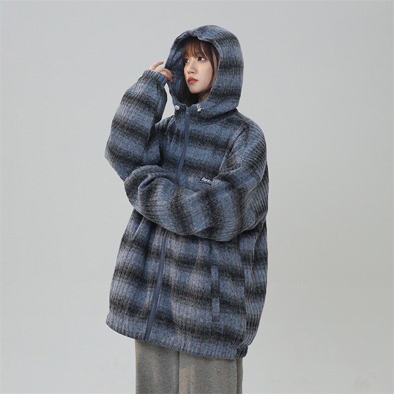 2025春新款情侣配色宽松连帽卫衣潮男女外套JK1001P88,男装夹克,星座201-2