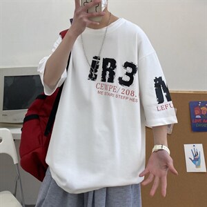 2025夏季流行短袖t恤男潮流港风半袖衫A210-A8328-P28图片