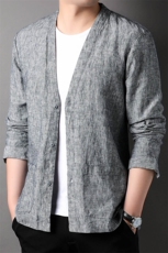 F82302钱塘2020-1休闲时尚百搭合身中年男士简约短袖西服P105，男装T恤，钱塘207-1