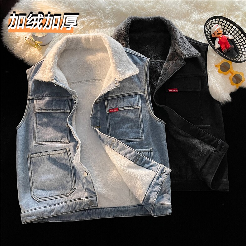 MJ208J-p68-限价98M-5XL抖音情侣棉马甲男外穿大码羊羔毛cityboy,女装马甲,星座116