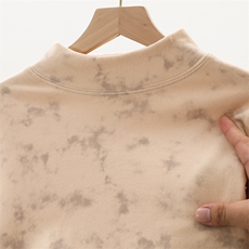 260克重磅扎染德绒半高领打底衫【有货】HD019-DR25431RB-P25，男装T恤，电商019-1