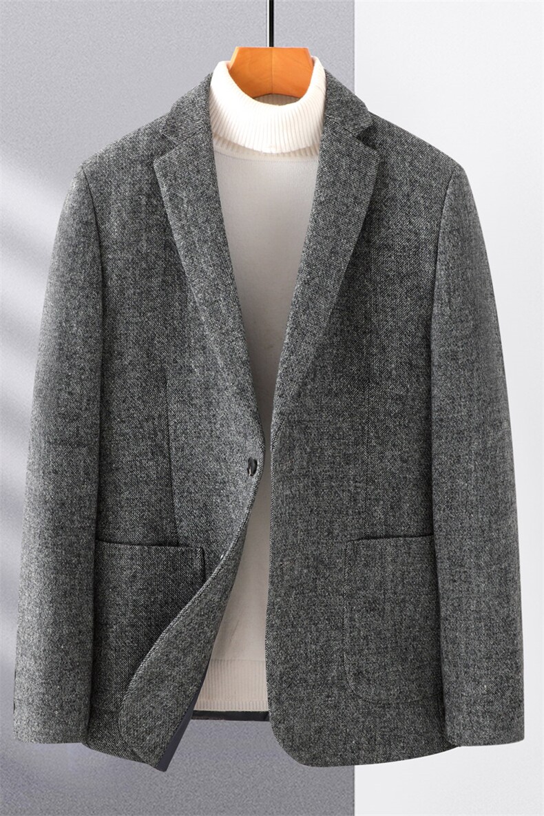 BGW211限价245元秋冬2023新款西装男西服简约外套修身休闲P175，男装西服，电商B360