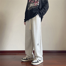 抖音直播得物2025秋冬港风新品纯色运动裤卫裤K021P45，男装休闲裤，电商042