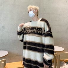 美式复古宽松毛衣男2023秋冬新款HMY333P52，男装针织衫/毛衣，星座1116-2