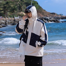春季新款现货港风夹克男三防连帽冲锋衣外套DSA157B-JK173-P85，男装夹克，电商A157B