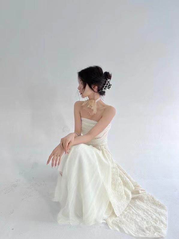 不规则针织抹胸上衣，抹胸，HE