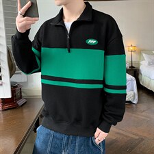 秋季新款卫衣店主风圆领印花落肩长袖上衣VE55126-P41控68，男装卫衣，星座717