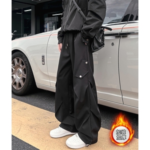 冬季新款 高品质加绒加厚休闲裤 直筒阔腿工装裤 A111-A626-P45图片