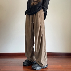 2024秋季新款内景大码海草条卫裤M-5XHK24992-特P35，男装休闲裤，电商A022