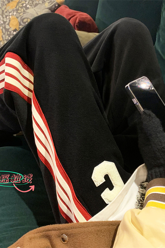 XZ616秋冬季新款百搭摇粒绒加绒加厚休闲裤TY441P65控78,男装休闲裤,星座512A（原616）