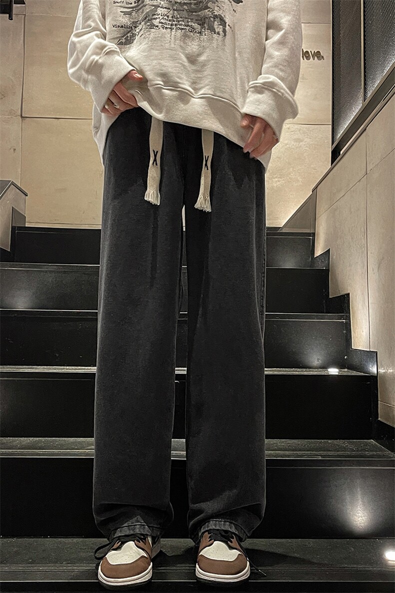 8XL-M牛仔裤男士直筒宽松特大码胖子阔腿裤男款长裤NZ110-P45控58,男装牛仔裤,电商D206-1