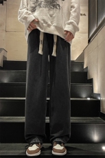 8XL-M牛仔裤男士直筒宽松特大码胖子阔腿裤男款长裤NZ110-P45控58，男装牛仔裤，电商D206-1