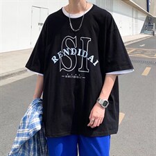 男潮流夏季圆领T恤宽松短袖T512P30，男装T恤，星座1116-2