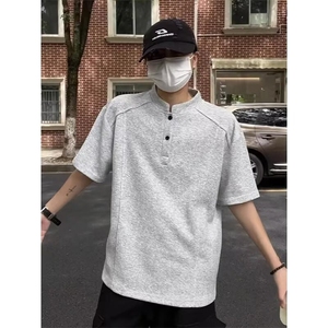 丝光棉polo衫男短袖2026夏季潮牌高端商务翻领t恤黑色上衣服带领图片