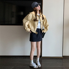 现货海军针织领春季初恋款短外套2C239-H52-P145-K218，女装短外套，2C239