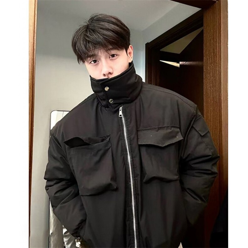 飞行员夹克棉服男冬季教练高级感痞帅立领短款工装外套M5016,男装夹克,星座1116A（原606A-3）