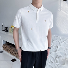 夏季刺绣男士短袖Polo衫翻领半袖T6290-P55，男装Polo衫，星座1012-1