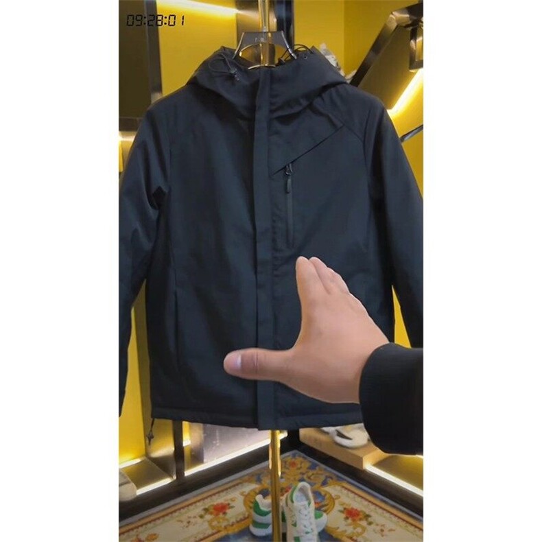 羽绒棉服男款运动户外连帽时尚防风外套yrf203-TP235图片