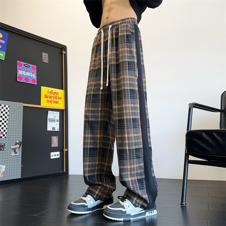 美拉德格2026秋季潮牌美式宽松直筒阔腿休闲裤A436-827-P38,男装休闲裤,电商A436