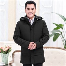 8802/中年棉袄男中长款棉服大码男装外套爸爸棉衣老年人冬装，男装棉衣，星座1216（原钱塘722）