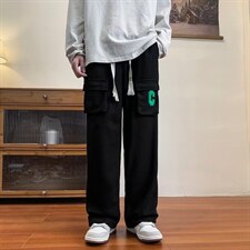 男秋季新款港风华夫格休闲裤D56P30，男装休闲裤，星座1116-2