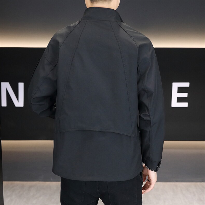 夹克男秋季立接高品质外套型男商务休闲百搭外套夹克N9751-P80,男装夹克,星座310B-3