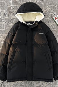 MY6139/P110冬季连帽宽松刺绣摇粒绒棉衣男大码面包服棉袄外套男图片