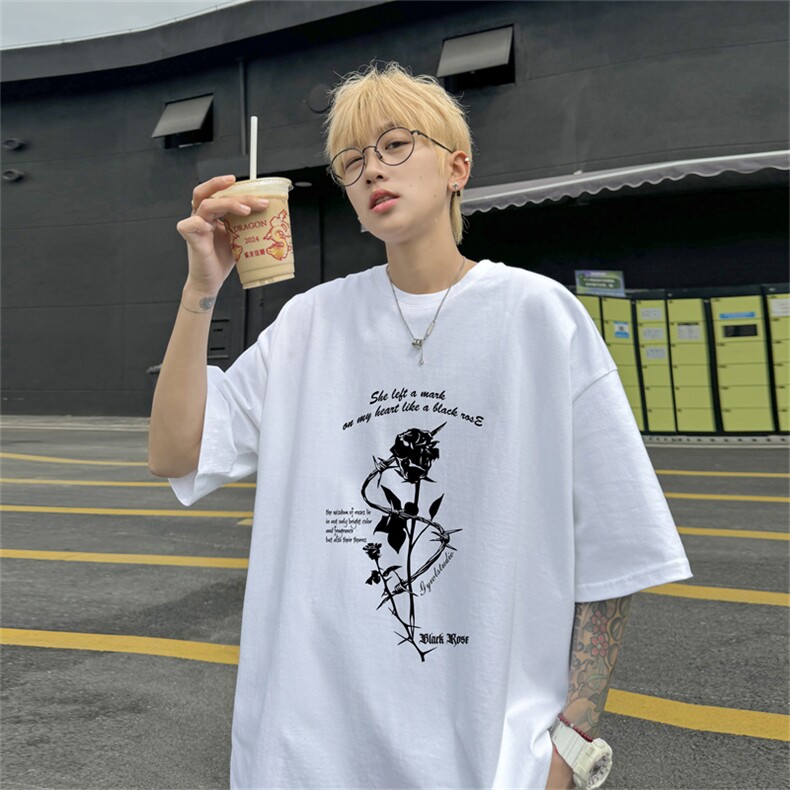220G夏季新款纯棉圆领短袖T恤DT420-特P19控38,男装T恤,电商B370