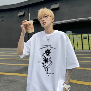 220G夏季新款纯棉圆领短袖T恤DT420-特P19控38图片