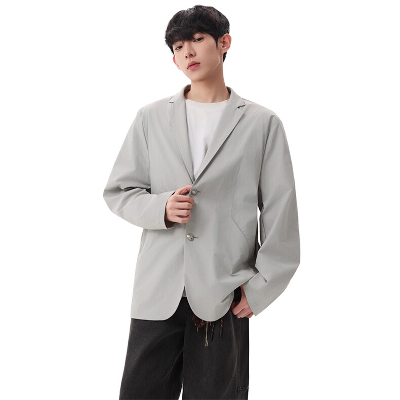 2026春季新款黑色休闲西装外套男宽松日系百搭XZ309JK8629P85,男装西服套装,星座309（原A406）