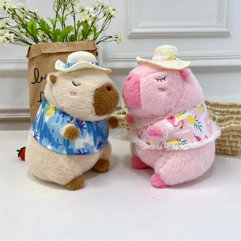.夏日卡皮巴拉（欧貂绒），小芊伊毛绒玩具