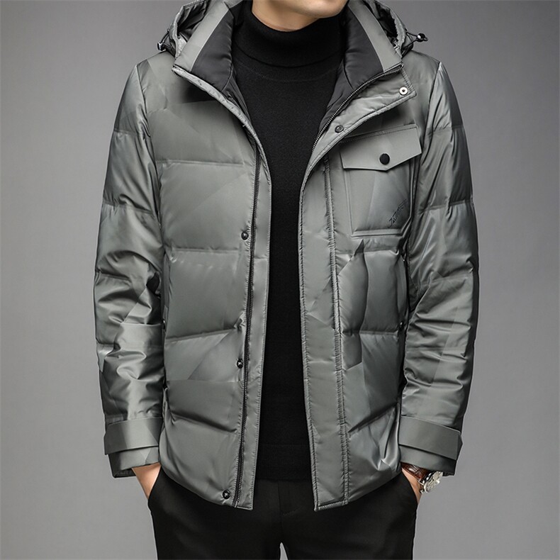 秋冬季新款羽绒服男灰鸭绒可脱卸帽中年男爸爸装上衣HPN2161-P295,男装羽绒服,电商B212（原钱塘6029）