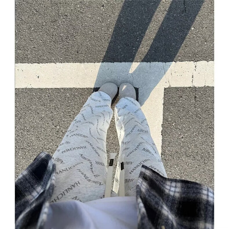 印花字母男生潮流裤美式高街宽松休闲直筒513ACK2758P37，男装休闲裤，星座513A