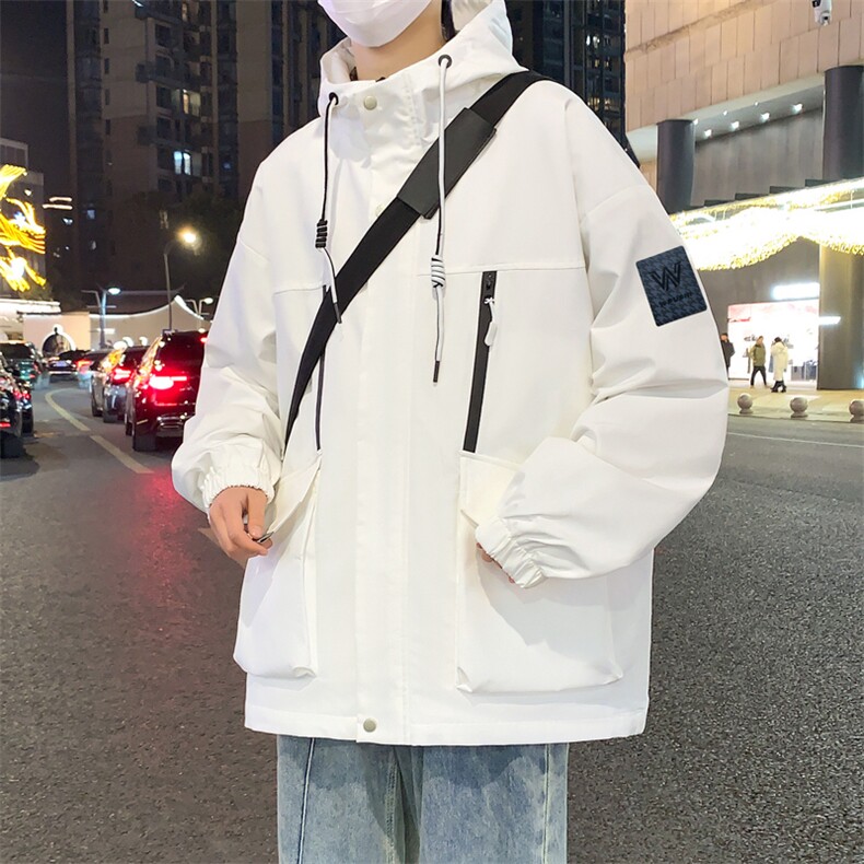 秋季新款潮牌连帽休闲工装多口袋外套男女A436-D209-P65,男装夹克,电商A436