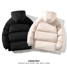新款加厚2025秋冬新款棉衣韩版连帽潮流棉服M688-P55，男装棉衣，电商A177