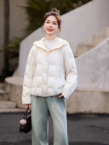 现货现货羽绒服女短款冬季2025新款小个子宽松韩版加厚外套现货！图片