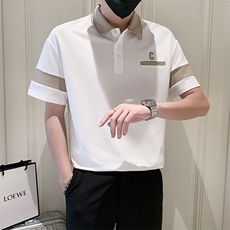 23男士翻领T恤B226-0009-p5570%%聚酯纤维5%氨纶，男装T恤，电商A210