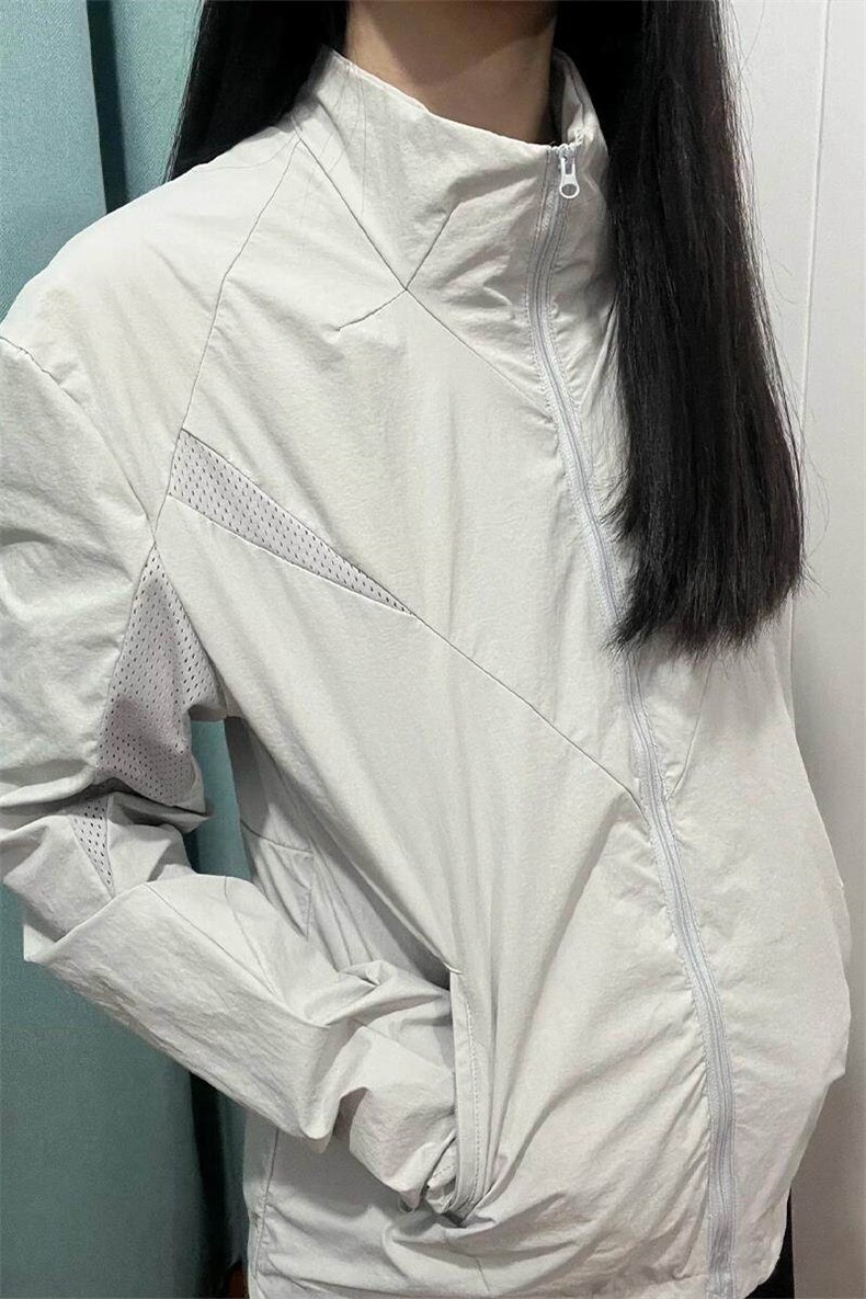 现货网图慎用连帽特批P55立领特批P50激光冲孔轻薄防晒衣男J5257,男装防晒衣,电商A001