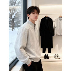 春季新款宽松休闲卫衣男士长袖立领T恤潮流百搭上衣服LWY277-P33，男装T恤，星座1008
