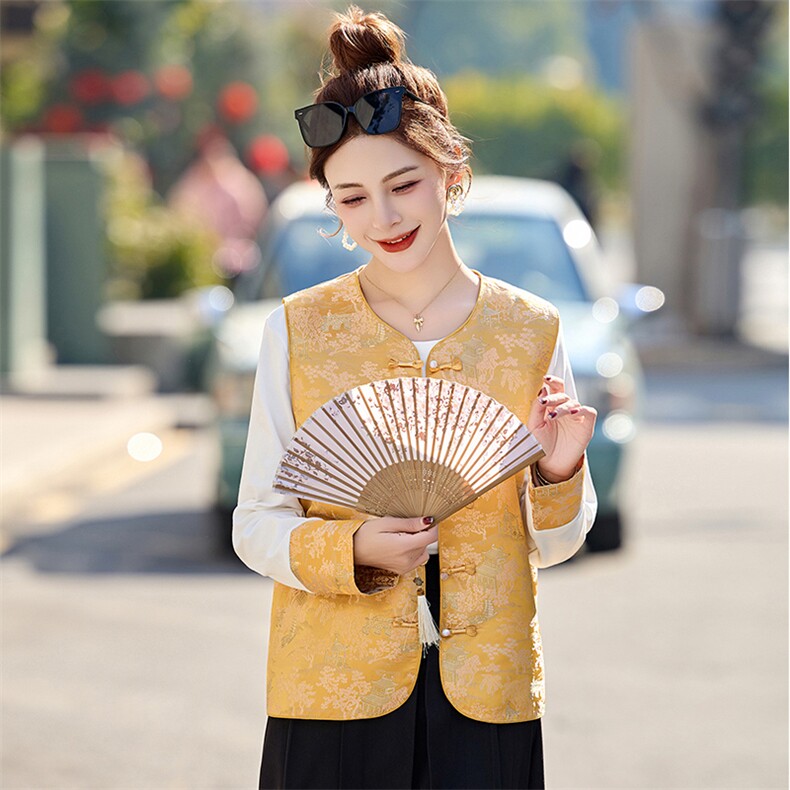现货2025春季新款新中式风两件套,女装套装/套裙,英标秀（1C119）