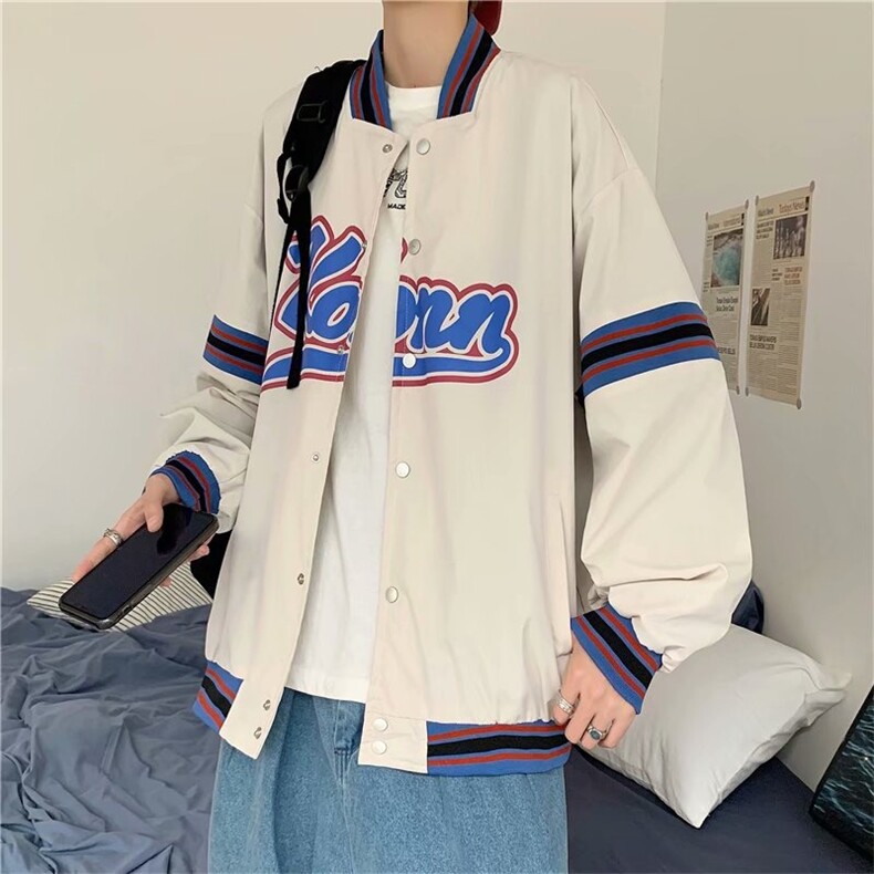 2025棒球服外套男春季美式复古潮流夹克ins潮牌休闲运动高街衣服,男装夹克,星座1210-1