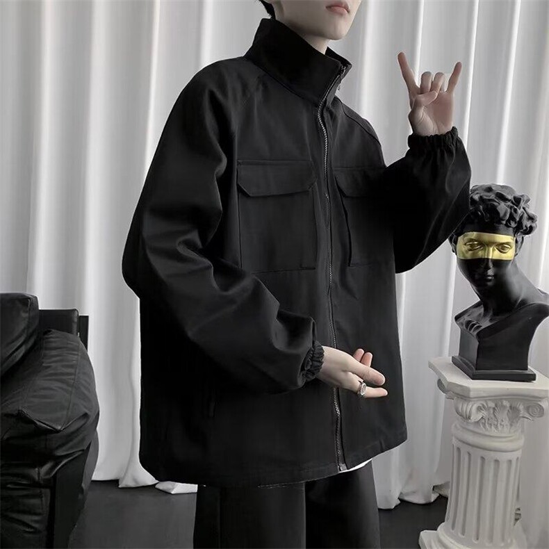 D840-P56外套男春秋季2025新款潮牌美式户外工装高级感运动夹克,男装夹克,星座603-2