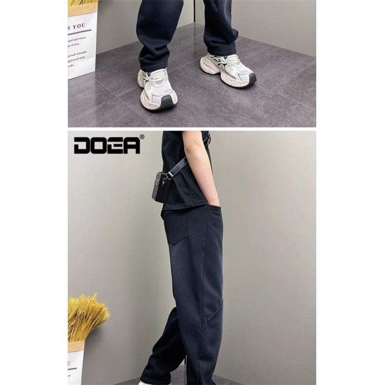 1506-1/KC841/P59黑色微喇牛仔裤男秋冬加绒窄版显瘦弯刀裤子,男装牛仔裤,星座1506-1