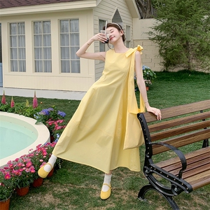 休闲简约黄色上衣直筒阔腿裤套装女2025夏季新款高级感淡人两件套图片