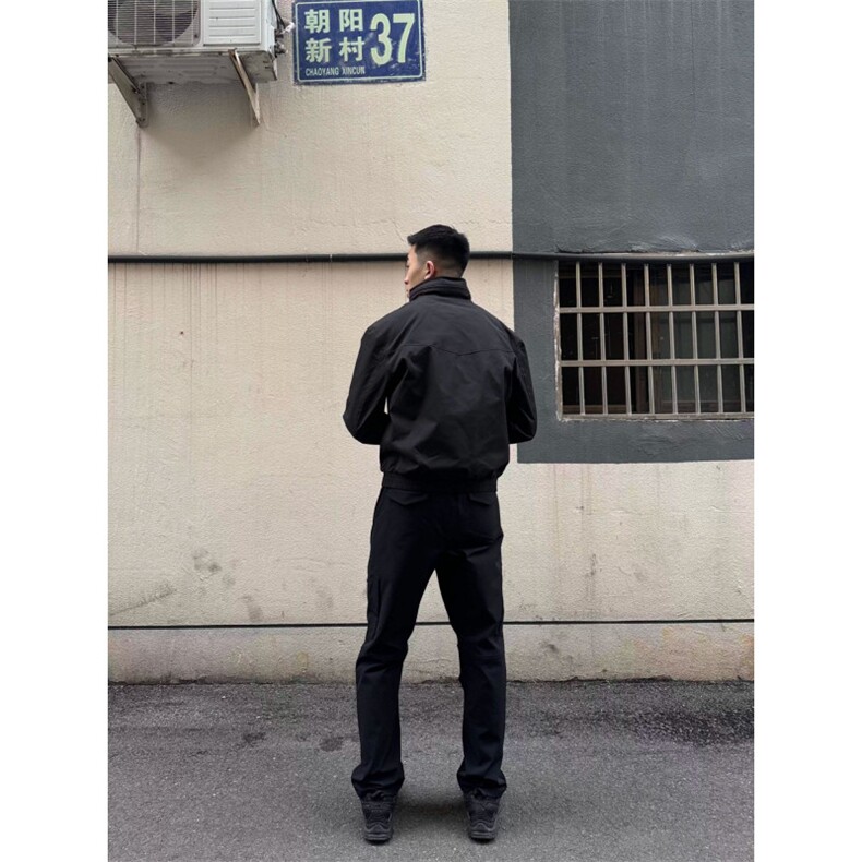 美式游骑兵夹克春季防风薄款工装外套隐藏帽纯色户外运动上衣,男装夹克,星座506A