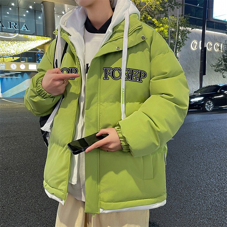 2023男冬季新款保暖棉衣假两件宽松加厚大码外套MY6613P90控138图片
